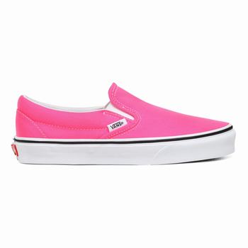 Vans Neon Classic - Naisten Slip-on kengät - Pinkki/Valkoinen